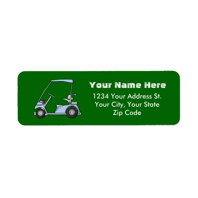 Golf Cart Address Labels (Front)