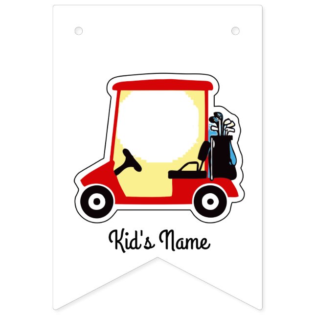 Golf cart bunting  (First Flag)