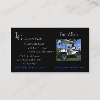 Golf Cart Business Card