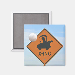 Golf Cart Crossing Magnet