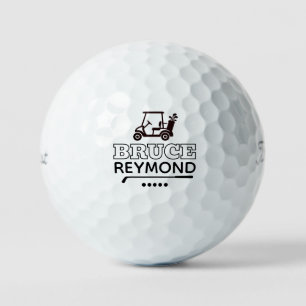 Golf Cart - Custom Golfers Name Mark Balls