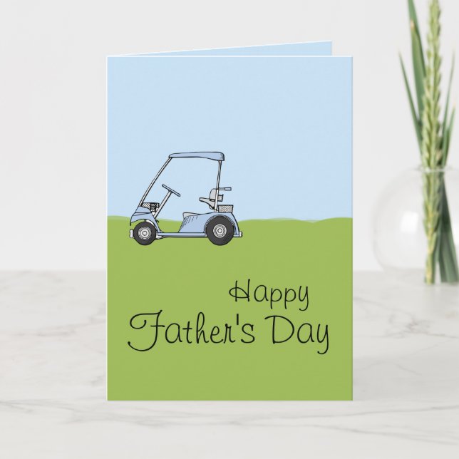 Golf Cart - Customised Greeting Card (Front)