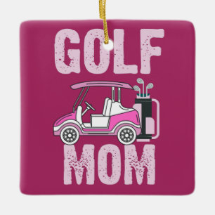 Golf Cart for Golf Mum Mother Mummy Golfer   Ceramic Ornament
