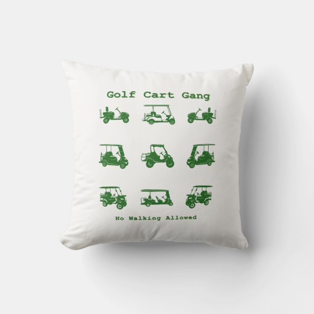 Golf Cart Gang Funny Golf Lover Gift Cushion (Front)