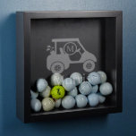 Golf Cart Golf Ball Display Case Shadow Box<br><div class="desc">Featuring our Golf Cart design, we laser engrave each box with a name and initial of your choice. These gifts for golfers are sure to please anyone for on birthdays, anniversaries, retirements, and more. Display cases measure 13 x 13 x 4 and can be hung anywhere with the included hardware....</div>