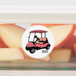 Golf cart / golf buggy cartoon illustration