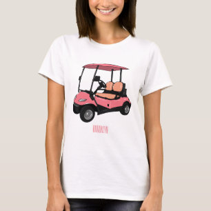 Golf cart / golf buggy cartoon illustration T-Shirt