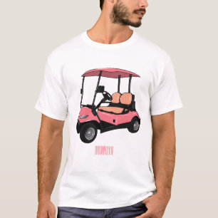 Golf cart / golf buggy cartoon illustration T-Shirt