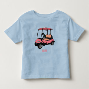 Golf cart / golf buggy cartoon illustration toddler T-Shirt