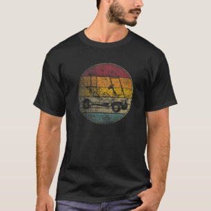 Golf Cart Golfing Gift Retro Style Vintage 70S 80S T-Shirt