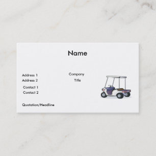 golf cart graphic business card