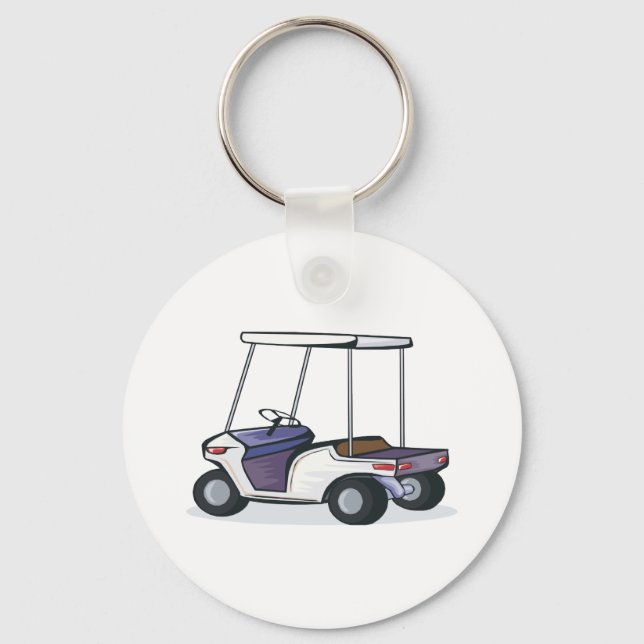 golf cart graphic key ring (Front)