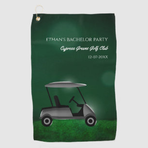 Golf cart green golf course golf bachelor party go towel