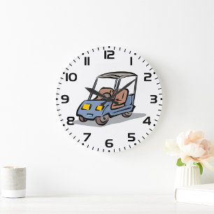 Golf Cart  Large Clock