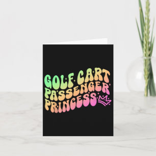 Golf Cart Penger Princess Sport Apparel  Card