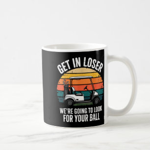 Golf cart player humour outdoor course lifestyle coffee mug