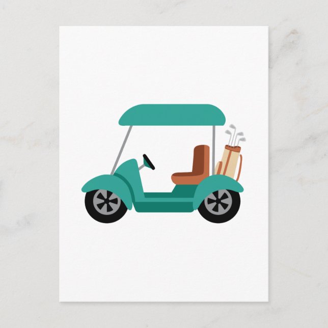 Golf Cart Postcard (Front)