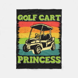 Golf Cart Princess Golf Sports Player Lover Golfer Fleece Blanket