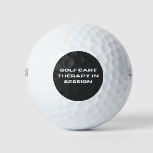 Golf Cart Therapy In Session Funny Golf Balls
