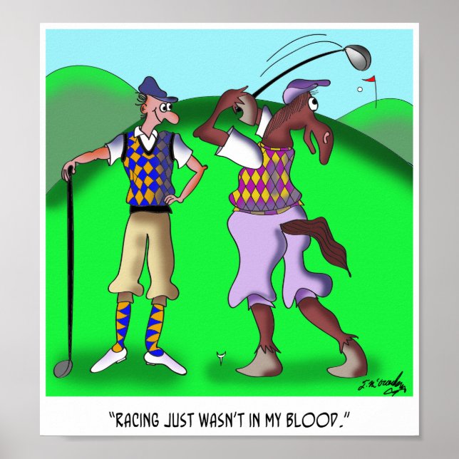 Golf Cartoon 9528 Poster (Front)