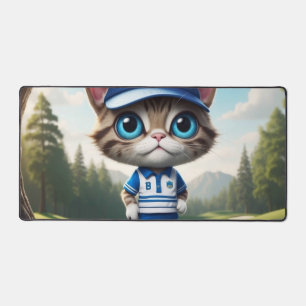 Golf Cat Desk Mat