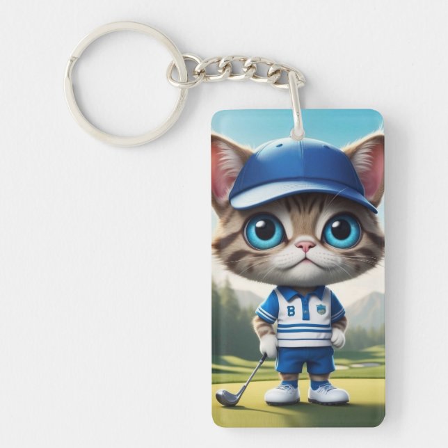 Golf Cat Key Ring (Front)