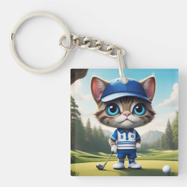 Golf Cat Key Ring (Front)