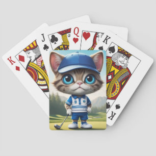 Golf Cat Playing Cards