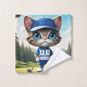 Golf Cat Wash Cloth