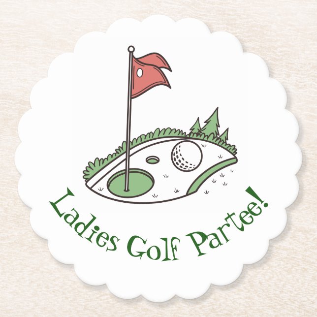 Golf Celebration Party Coaster (Front)
