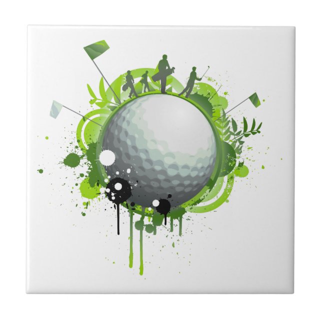 Golf Ceramic Tile (Front)
