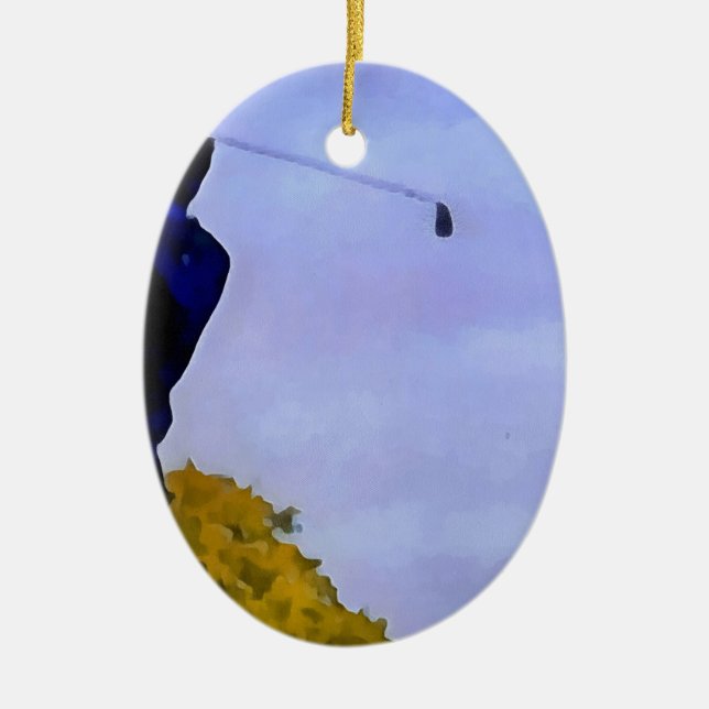 Golf Ceramic Tree Decoration (Front)