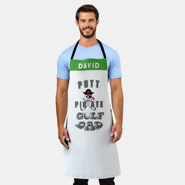 Golf Chef Apron - Custom Dad Father’s Day Gift (Worn)