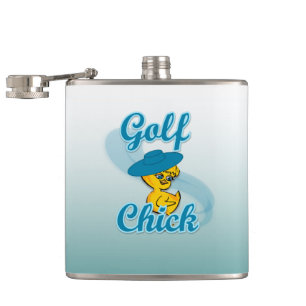 Golf  Chick #3 Hip Flask