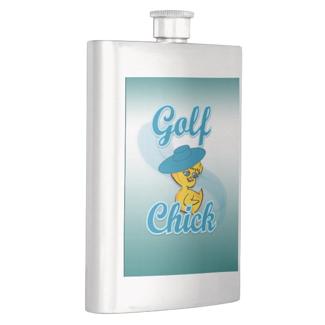 Golf  Chick #3 Hip Flask (Right)