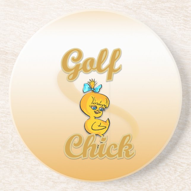 Golf  Chick Coaster (Front)