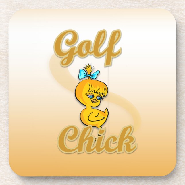 Golf  Chick Coaster (Front)