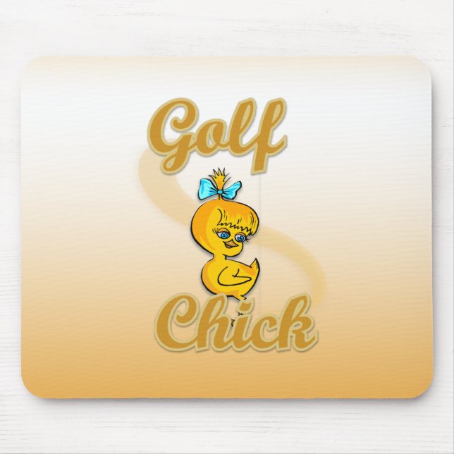 Golf  Chick Mouse Pad (Front)