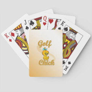 Golf Chick Playing Cards