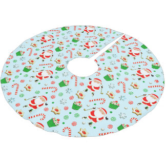 Golf Christmas Brushed Polyester Tree Skirt