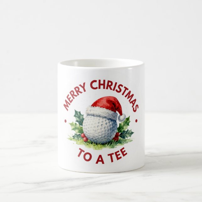 Golf Christmas Coffee Mug (Center)