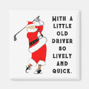 Golf Christmas Collectable Magnet