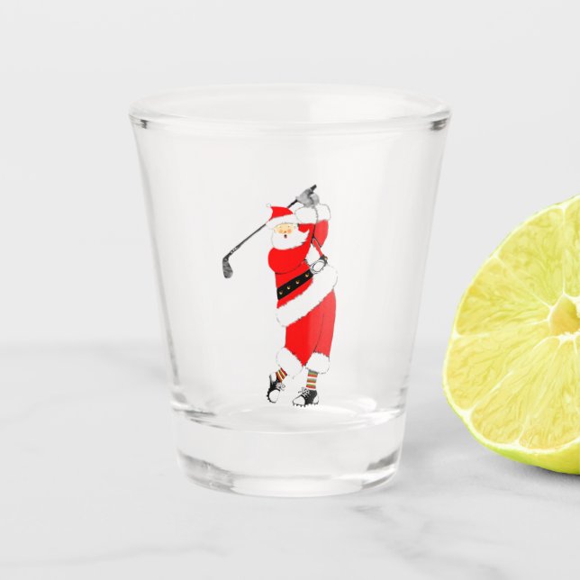 Golf Christmas collectable Shot Glass (Front)
