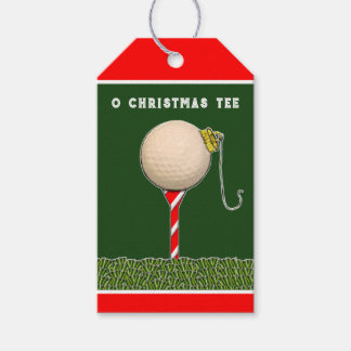 Golf Christmas Gift Tags