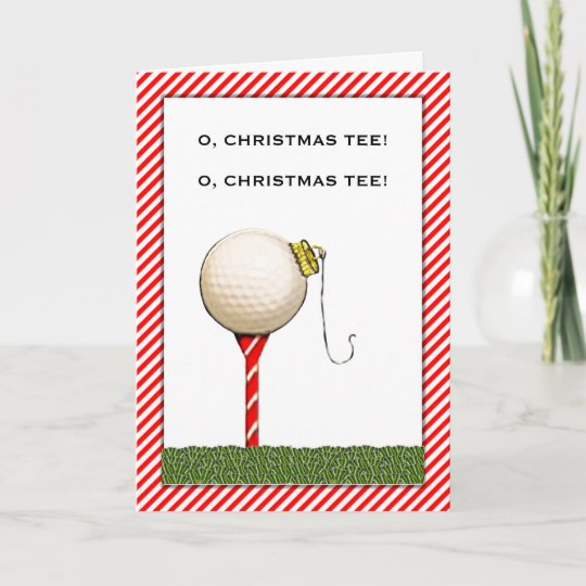 Golf Christmas Greeting Holiday Card | Zazzle.com.au