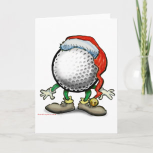 Golf Christmas Holiday Card