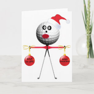 Golf Christmas Holiday Card