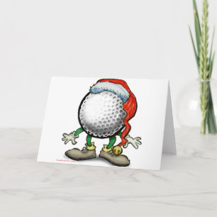 Golf Christmas Holiday Card