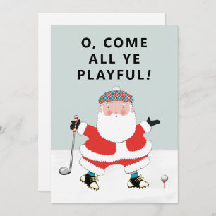 Golf Christmas Holiday Cards