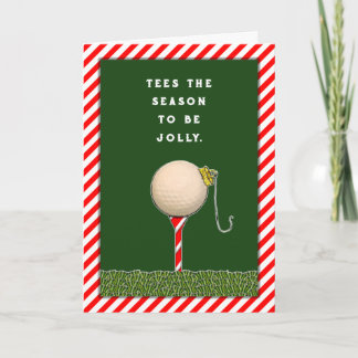 Golf Christmas Holiday Cards